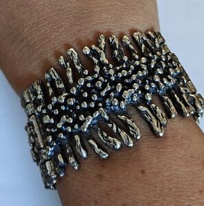 Vintage Guy Vidal Biomorphic Brutalist Bracelet